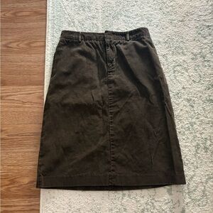 Corduroy Banana Republic Brown Skirt